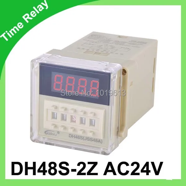 

AC 24V digital time relay 0.1s~9.9s dh48s-2z cycle relay