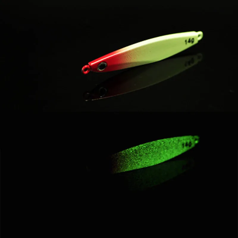 

1 Piece Sale Day Night Fishing Lure Jigs Glow in Dark Jigbait Same Designer Super Long Cast 80m Jig 14g/21g No Hook