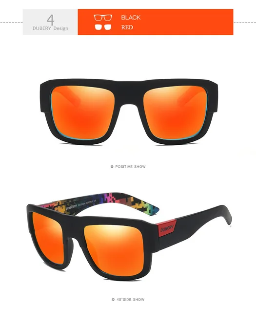 DUBERY поляризованных солнцезащитных очков Для Мужчин's оттенков Для женщин мужские солнцезащитные очки для мужчин Ретро Дешевые Роскошные Брендовая Дизайнерская обувь Óculos 720 - Цвет линз: 4