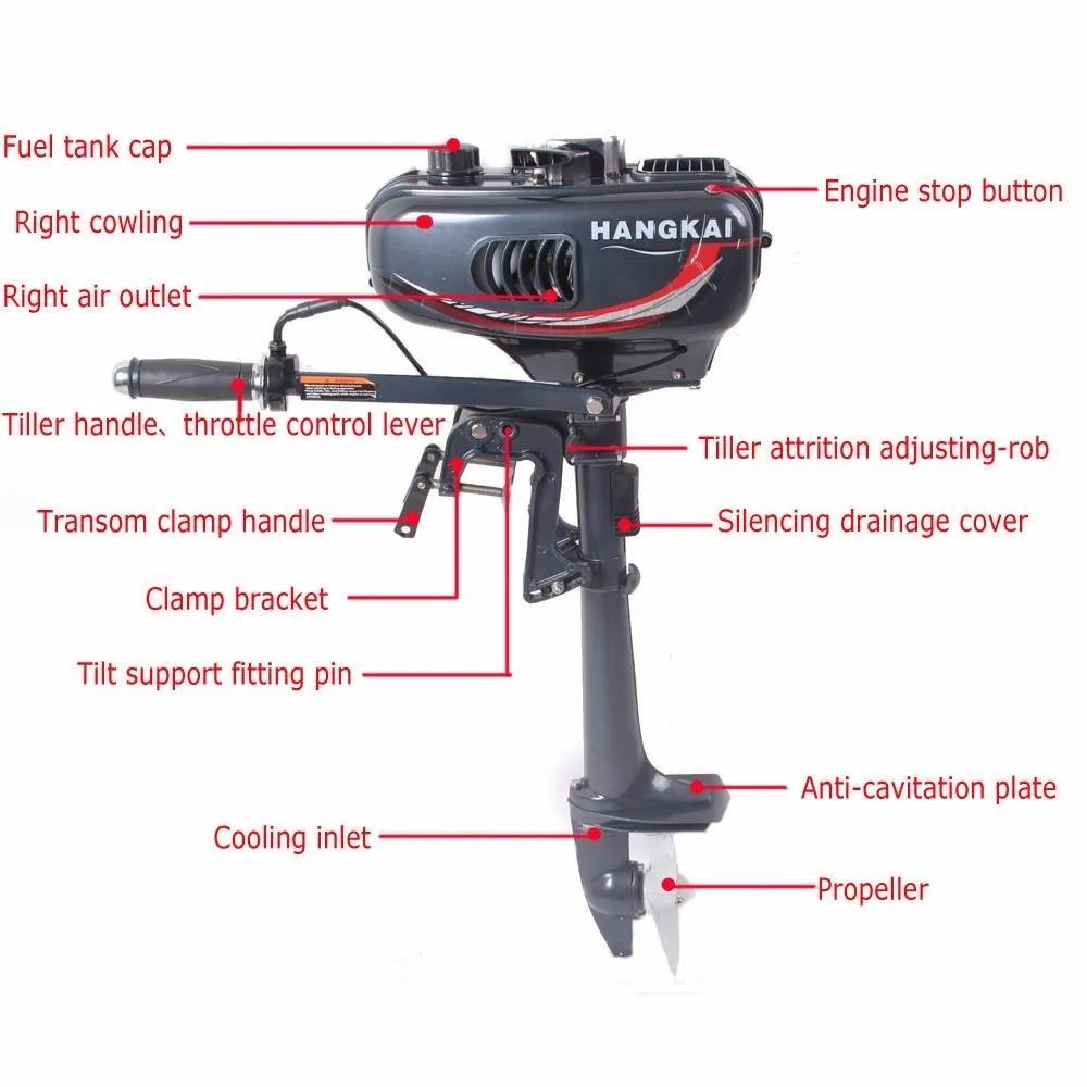 Китайский высокое качество низкая цена морской конек небольшой морской подвесной мотор 2 тактный 3.5HP короткий вал мотор для лодки
