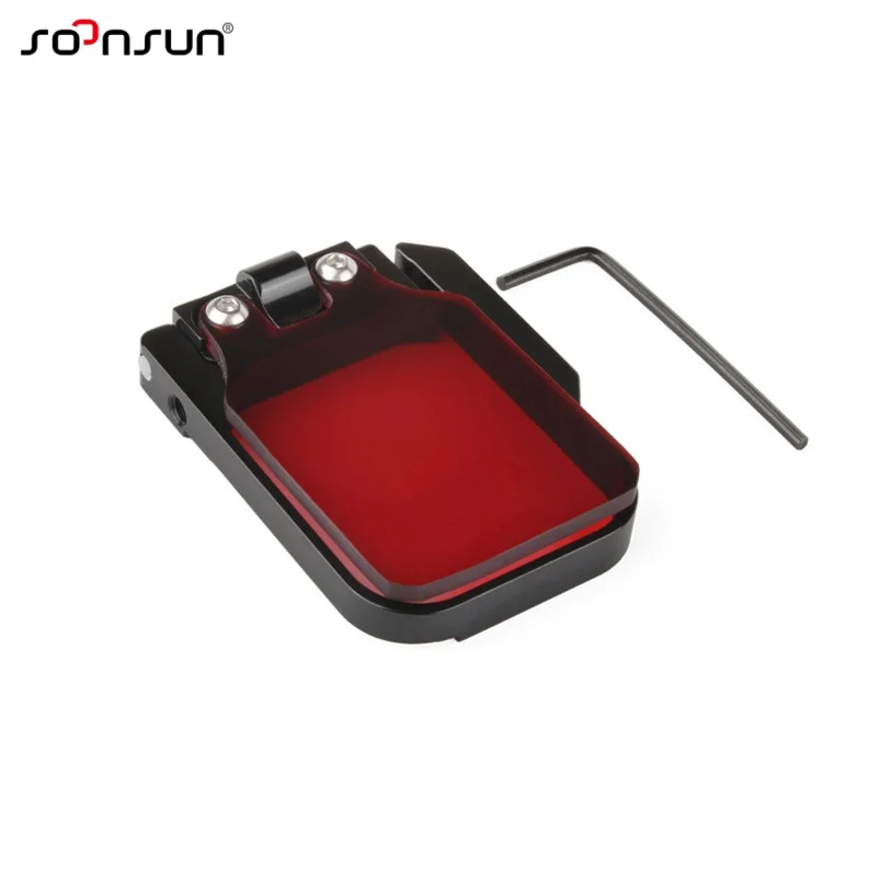SOONSUN красный подводный корпус Объективы для подводной съемки цветной фильтр GoPro