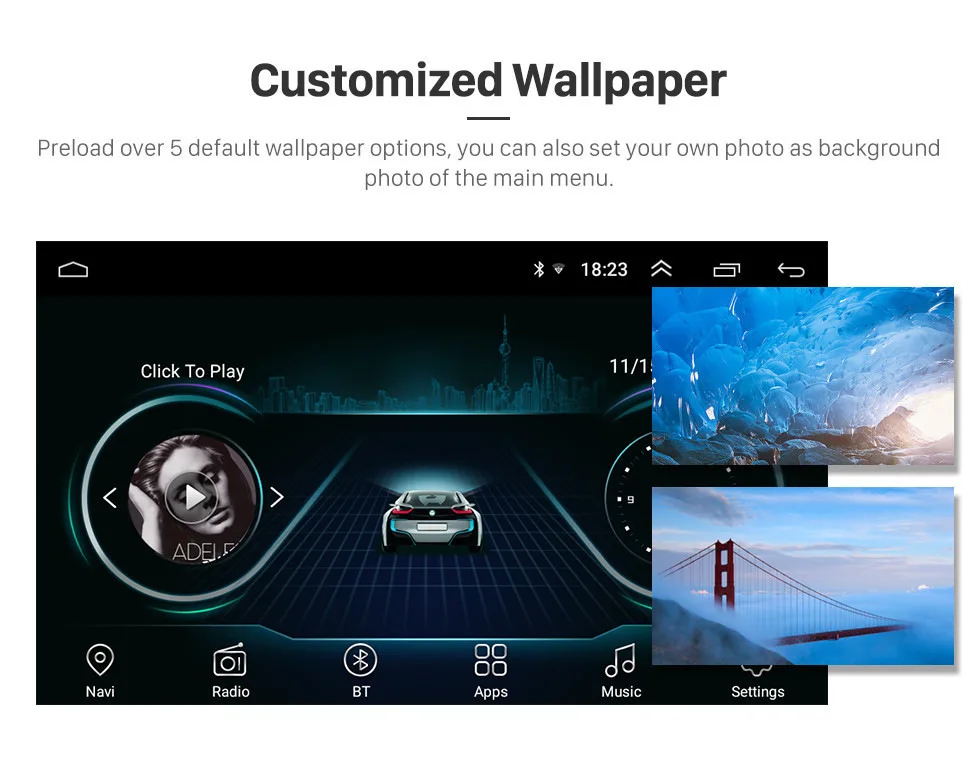 Harfey 2+ 32G Автомагнитола gps 9 дюймов 2din Android 8,1 автомобильный мультимедийный плеер для VW Volkswagen SEAT LEON CUPRA Skoda Passat b5 b6 CC
