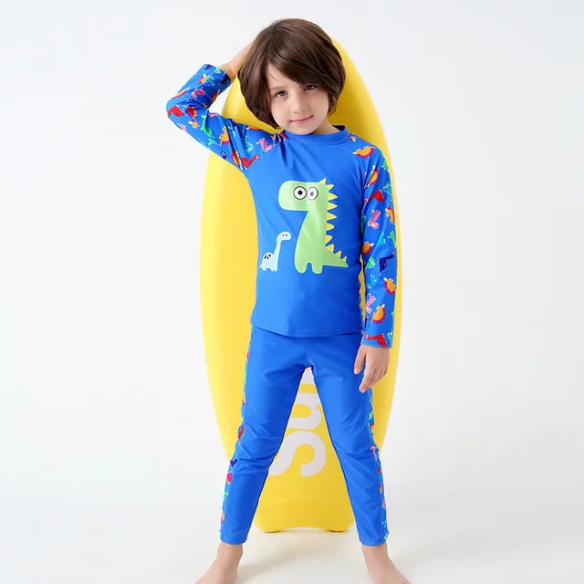Boy tow Pieces swimsuit Long Sleeve Diving Suits Kids Diving Wetsuits