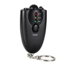 Портативный брелок для ключей красный свет светодиодный фонарик спирт дыхание Тестер Алкотестер мини-профессионал брелок спирт метр анализатор