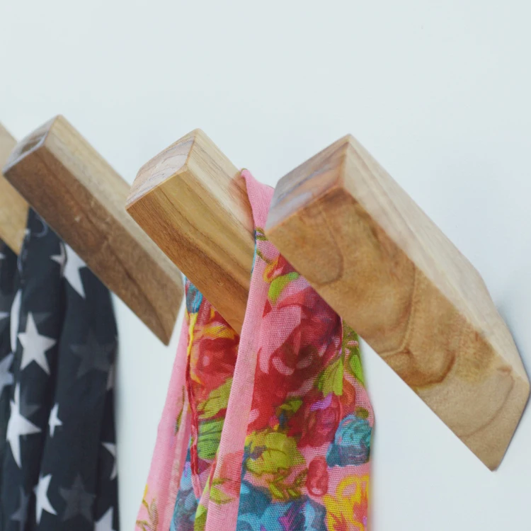 solid wood handmade vintage brief decoration hook strong wall hook Wallets nastennaya wall hanger Wallets Wood wall decoration