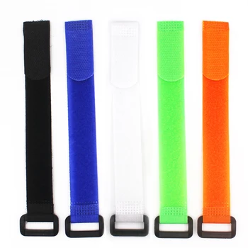 

5 pcs Reusable Fishing Rod Tie Holder Strap Suspenders Fastener Hook Loop Cable Cord Ties Belt Fishing Tackle Box Accessories