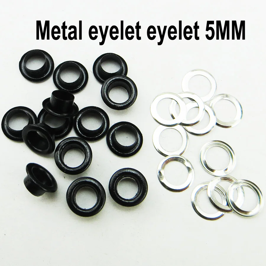 200PCS 5MM black face EYELET button sewing clothes accessory buttons