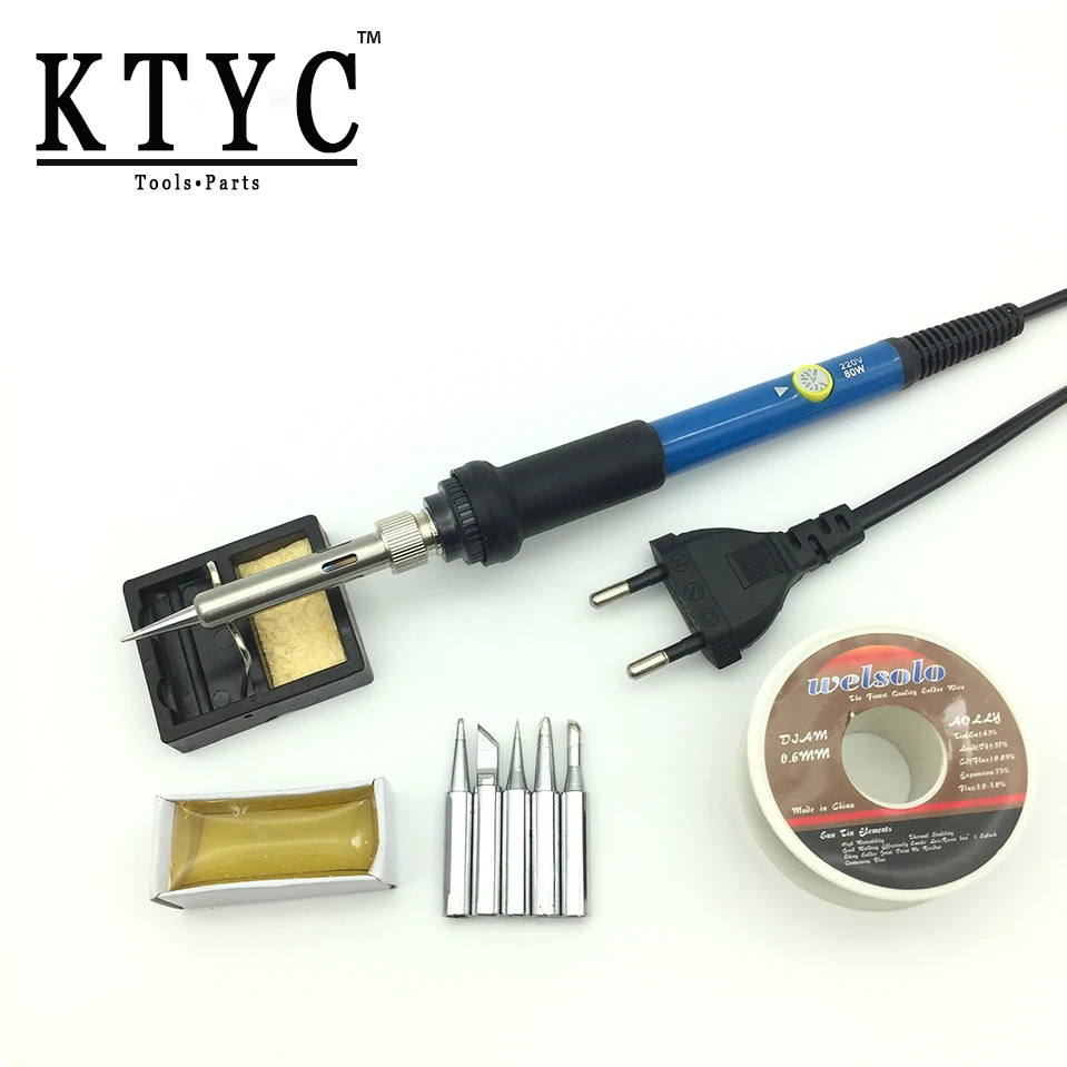 KTYC 220V/110V 60W Thermostatic Electric Soldering Iron Mini Solder