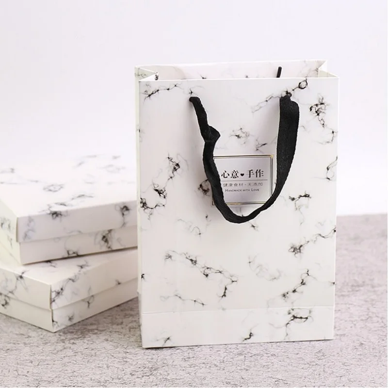 

50PCS wedding/party bag new moon cake gift bag marble snow niang egg-yolk puff green bean cake packing bag