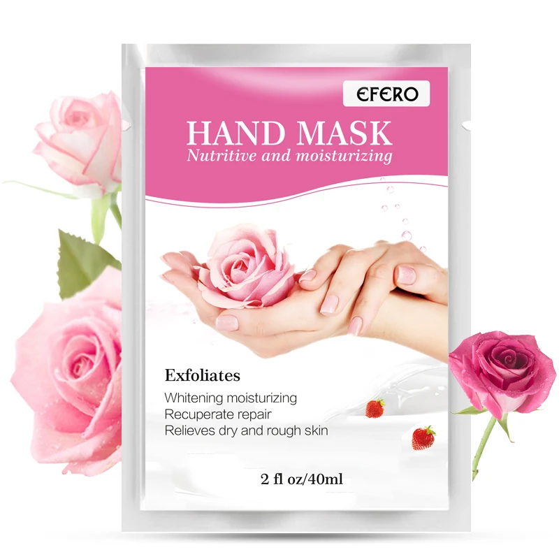 

EFERO Exfoliating Hand Mask Wax Peel Hand Care Moisturizing Spa Gloves Whitening Hand Cream Hand Scrub Remove Dead 10pack=20pcs