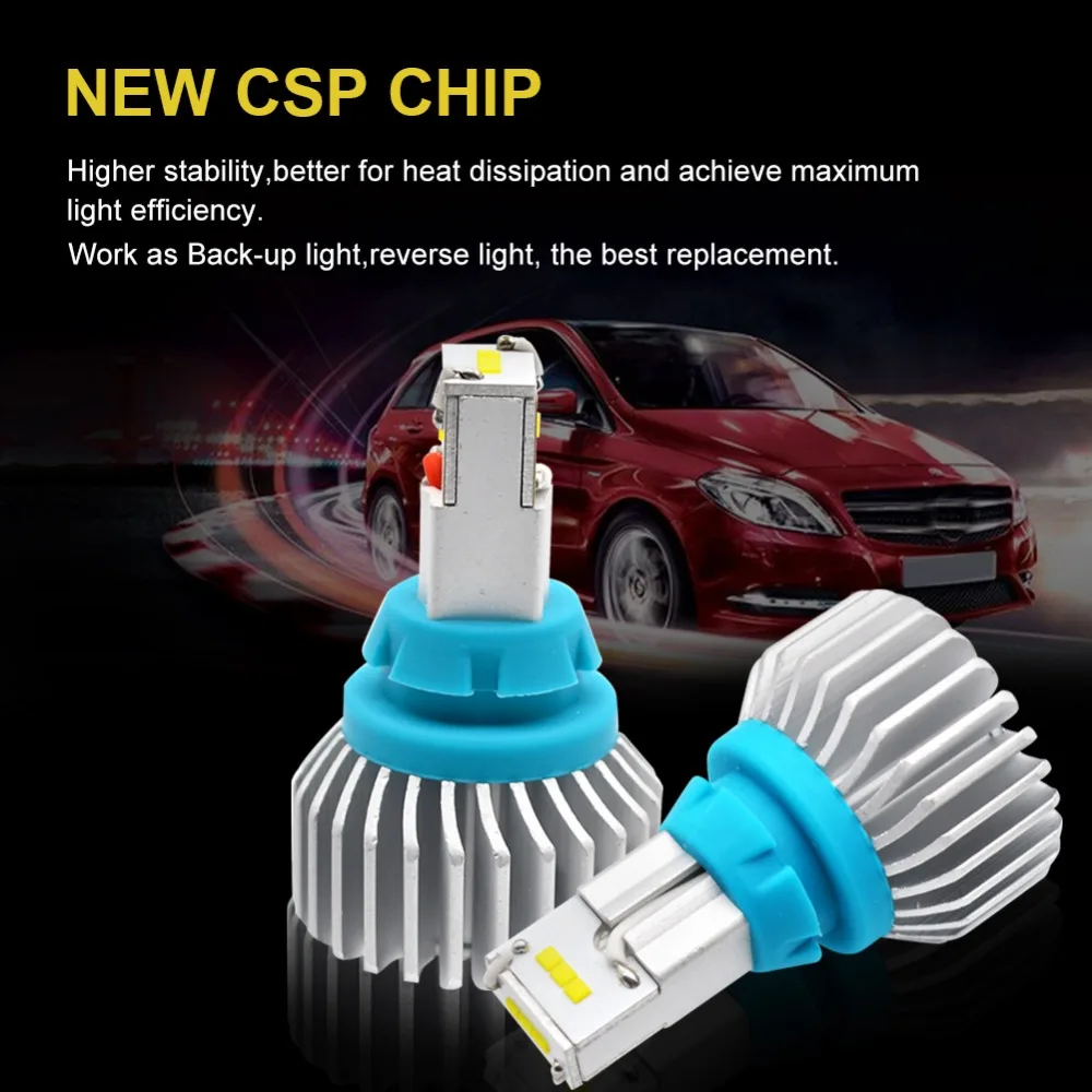 Safego T15 T16 T20 90W Фары заднего хода со светодиодными кристаллами для 9 SMD 5400LM