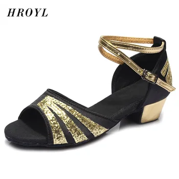 

Ballroom Tango Latin Dance Shoes Women Children Brands Low Heels Dancing Shoes For Kids Girls Womens Children Ladies Size 24-41