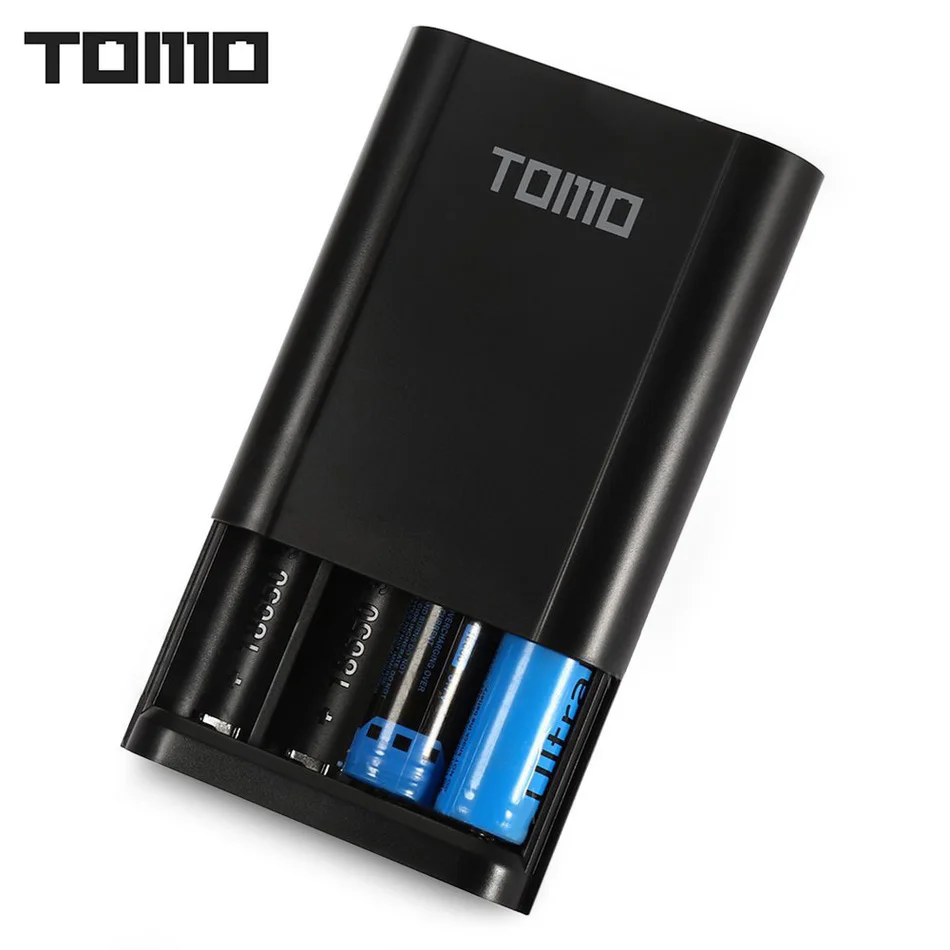 TOMO T4 4 x 18650 Li-ion Battery DIY portable Smart Charger can be used as external mobile power bank Dual Outputs | Электроника