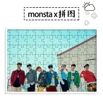 

[MYKPOP]MONSTA X Puzzles 120pcs With a Photo Frame Desk Decoration KPOP Fans Collection SA18080612