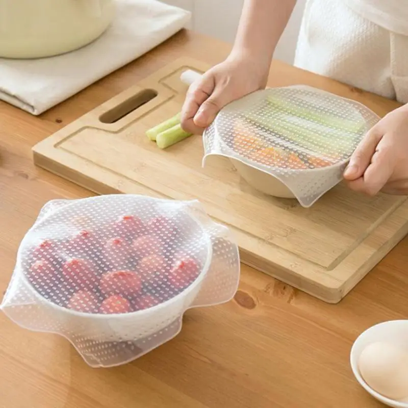 

16*16cm/19*19cm Reusable Vacuum Seal Cover Food Fresh Keeping Wrap Silicone Bowl Covers Stretch Vacuum Food Wrap Seal Lid #20