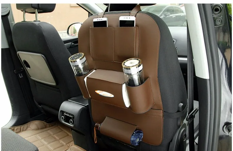 Натуральная кожа многофункциональные автомобильные сиденья сумки Коробка для хранения автомобильные аксессуары для Renault Duster 2013