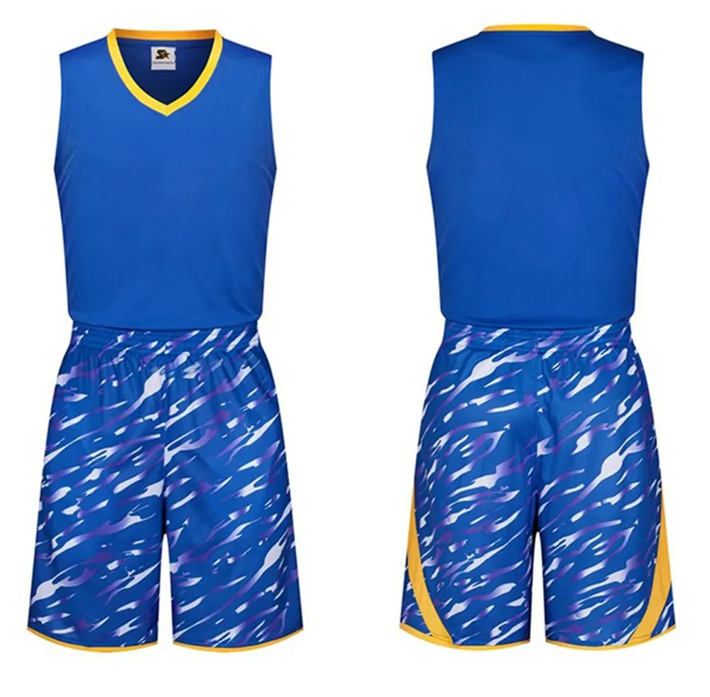 men breathable men's college basketball jerseys sets blank sports