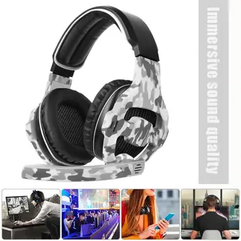 

SADES SA810 Gaming Camouflage Over-ear Headphones with Mic for PS4 Suitable for PC / XBOX ONE / PS4 game console stereo gaming