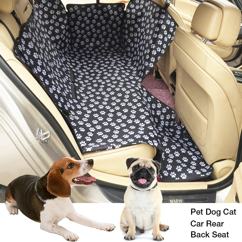 

Pet carriers Oxford Fabric Paw pattern Car Pet Seat Cover Dog Car Back Seat Carrier Waterproof Pet Mat Hammock Cushion Protector