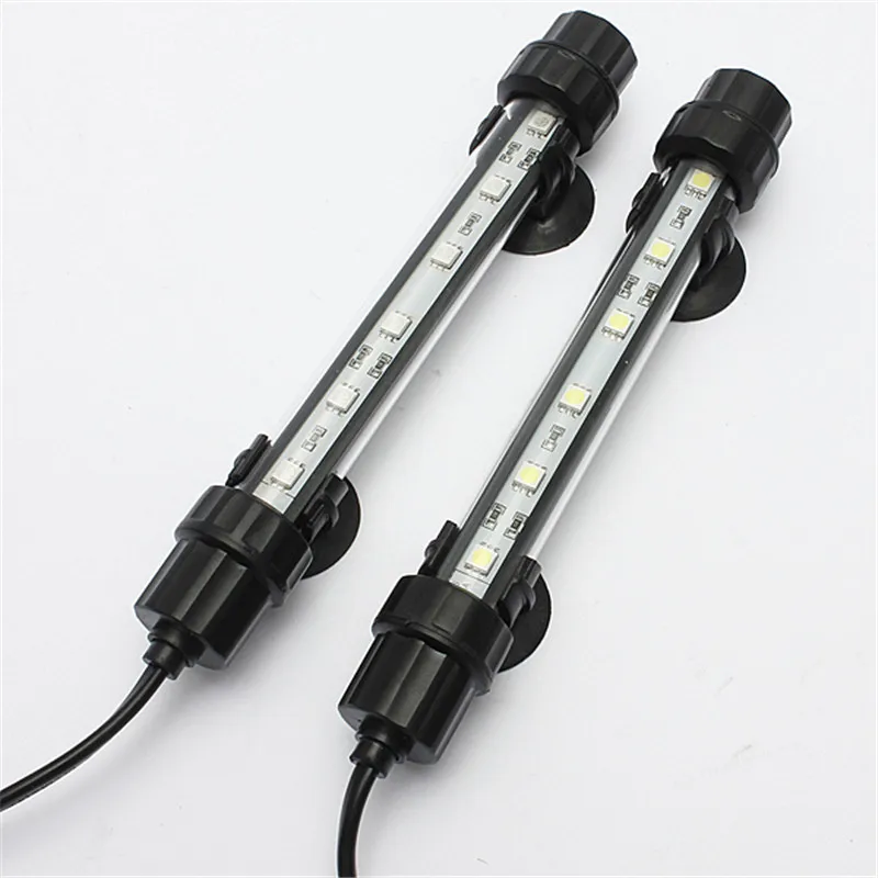 Aquarium Fish Tank LED Lamp Tube 18cm 5050 SMD Blue White Bar Light
