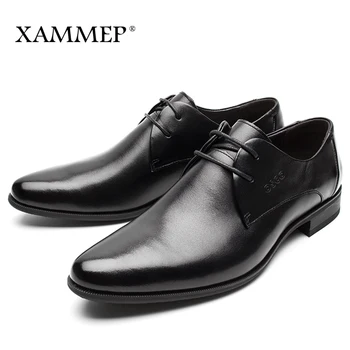 

Genuine Leather Men Shoes Men Casual Shoes Brand Dress Shoes Men Flats Men Sneakers Business Spring Autumn Plus Big Size Xammep