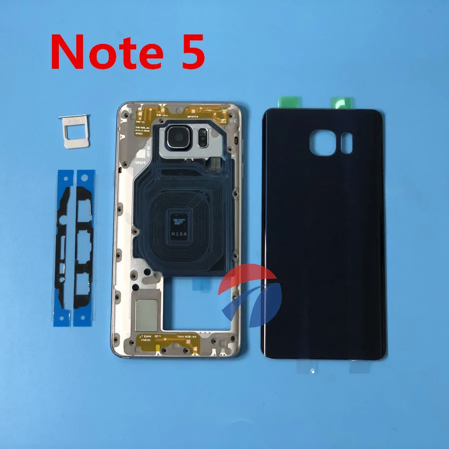 Полный корпус средняя рамка чехол + Крышка батарейного отсека для Samsung Galaxy Note 5 N920