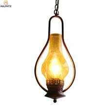 Chinese Retro Iron Pendant Lights Aisle Corridor Balcony Vintage Kerosene Hanglamp Pendant Lamp Kitchen Fixtures Lighting 1pc iron glass pendant lights retro living room restaurant corridor balcony garden personality pendant lamps za