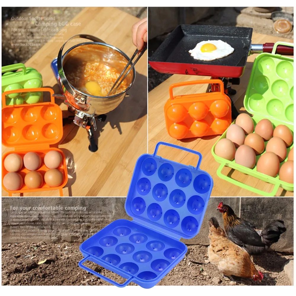 111 Grid Plastic Egg Holders Outdoor Hiking Camping Panic Portable Hand