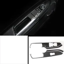 lsrtw2017 carbon fiber car window control panle trims for ford mustang 2015 2016 2017 2018 2019 lsrtw2017 car styling car window rainshield door visor for honda odyssey 2015 2016 2017 2018 window trims