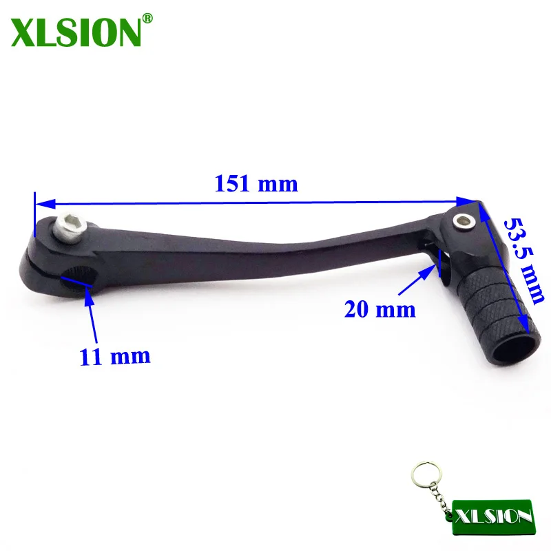 Xlsion Aluminum 11mm Folding Gear Shifter Shift Lever For 50cc 90cc