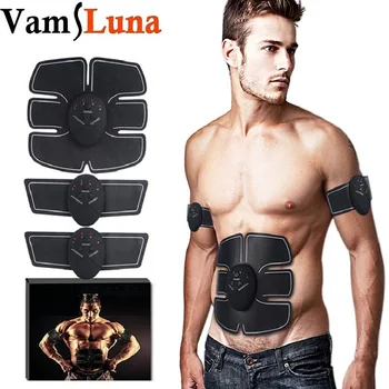 

VamsLuna EMS Body Trainer Muscle Toner Abdominal Toning Belt Wireless Portable Unisex Fitness Training Gear
