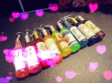 The date is the source of wind candy color exaggeration small bottle lovely earrings | Украшения и аксессуары