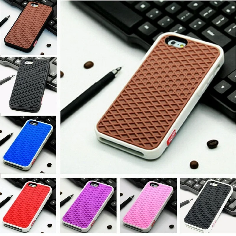 

Waffle Brand Soft Silicon Rubber Cover Case For iphone 5S 6 6S Plus 7 7Plus 8 8Plus XS Max XR Shoe Sole Phone Case Back cover