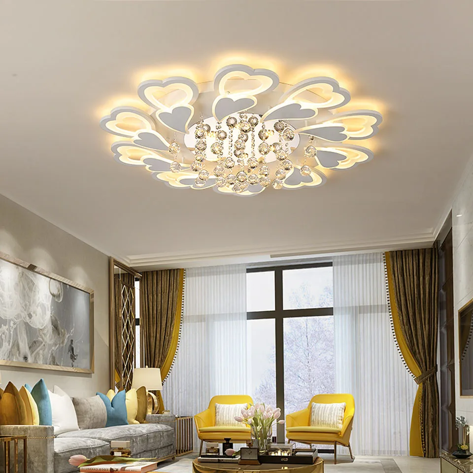 K9 хрустальный светодиодный светильник с регулируемой яркостью, роскошное домашнее освещение, потолочный светильник, лампа для гостиной, спальни, Современное украшение, внутреннее освещение