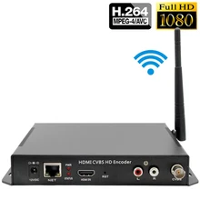 MPEG-4/H.264 AVC HDMI+ AV/CVBS/RCA Wifi беспроводной кодировщик потокового видео