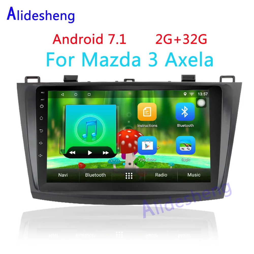 2 din Android 7 1 Стерео Авторадио gps навигация dvd плеер автомобиля для Mazda 3 Axela 2010 2011 2012 2013