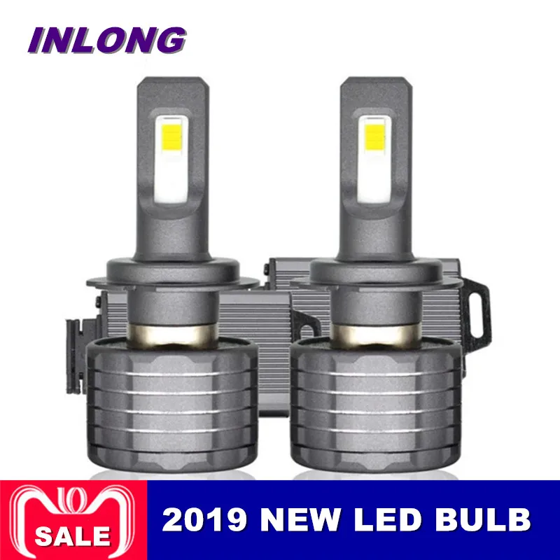 

Inlong V35 H4 H7 9005 9006 Car LED Headlight Bulb H1 H9 H3 H8 D1S H1 D4S D2S D3S 80W 15600LM Headlamp Led Bulb Fog Lights 6000K