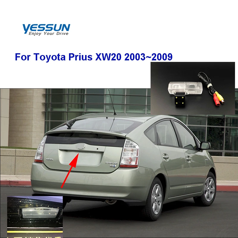 Yessun HD CCD Ночное Видение заднего вида резервная камера водонепроницаемая для Toyota Prius XW20 2003~ 2009