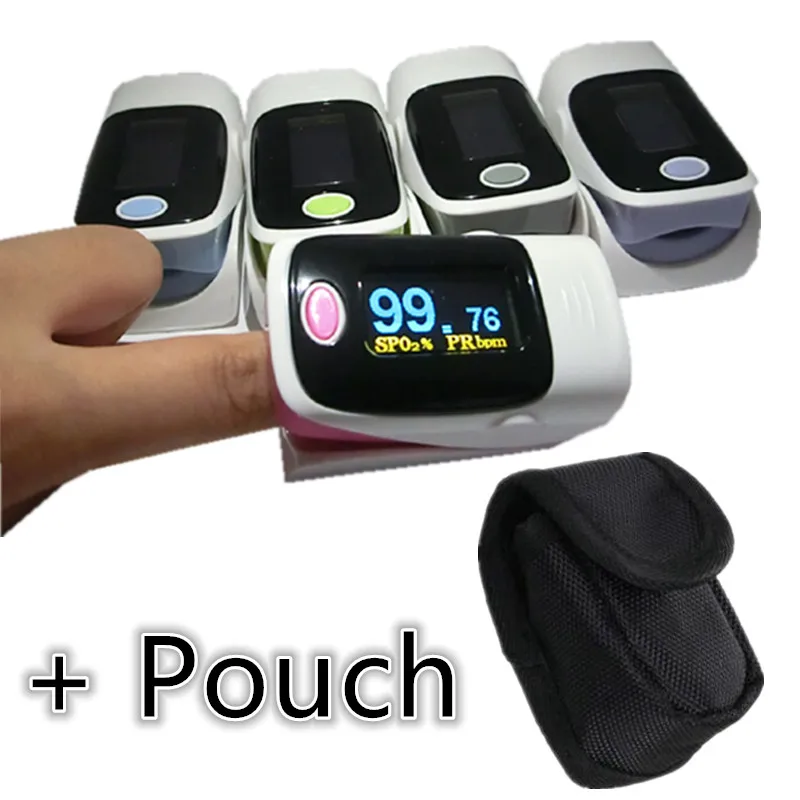 +Case/pouch,OLED Digital Finger Oximeter, Pulsioximetro Blood Oximetro