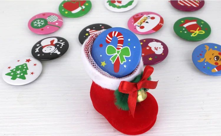 10 шт./лот рождественские украшения брошка мультфильм для детей Подарки BP066