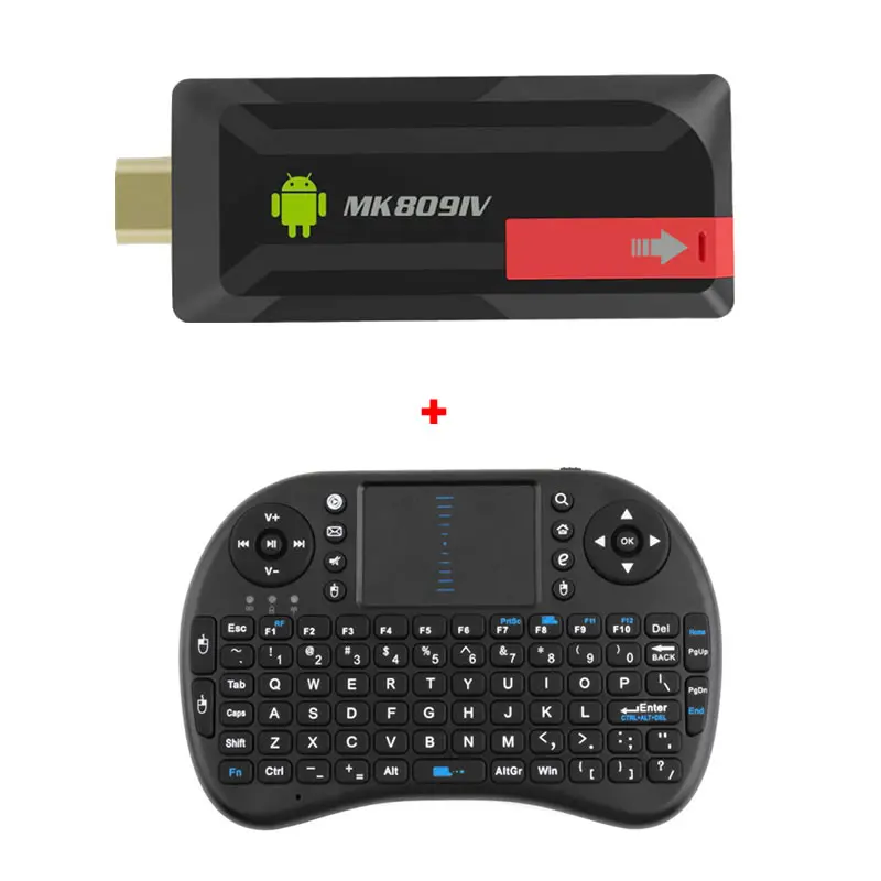 

MK809IV 2G/8GB Quad Core Mini Android PC Smart TV Box Stick+Wireless Air Mouse keyboard w/ Original Retail Box