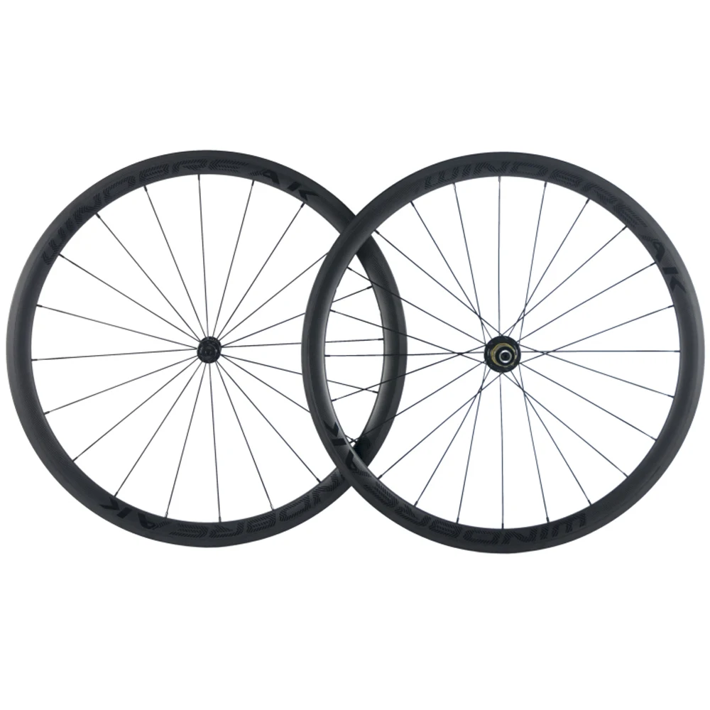 1 Pair of WIND BREAK 38mm carbon wheelset full carbon bicycle wheels 700C clincher wheel