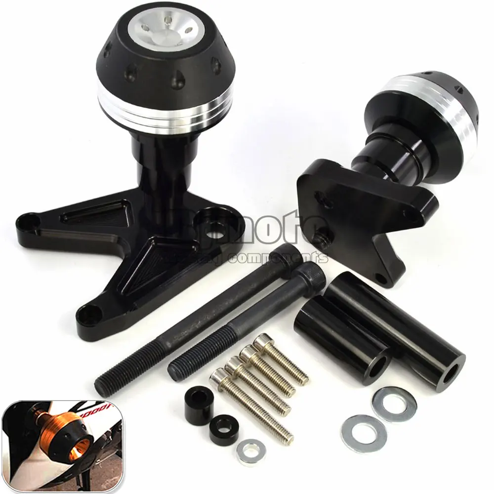 

For Honda CB650F 2013-2014 Silver Motorbike CNC Aluminum Pads Motorcycle Frame Slider Crash Falling Protector Free Shipping