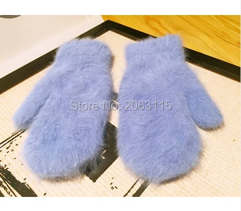 Норковые кашемировые перчатки мужские и женские общие двухслойные утепленные J056
