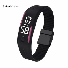 Irisshine#50 Часы унисекс для пары мужские женские резиновые светодиодный часы Дата спортивный браслет цифровые наручные часы для мальчиков и девочек