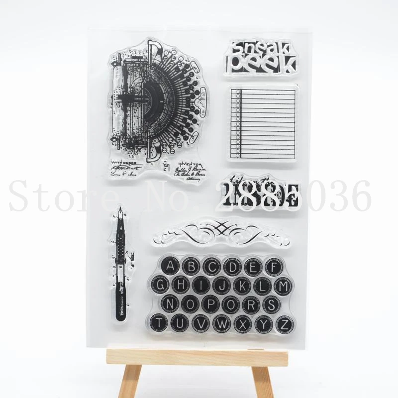 CS1150 11X16 см записки DIY Фотоальбом учетной записи Прозрачная силиконовая резина