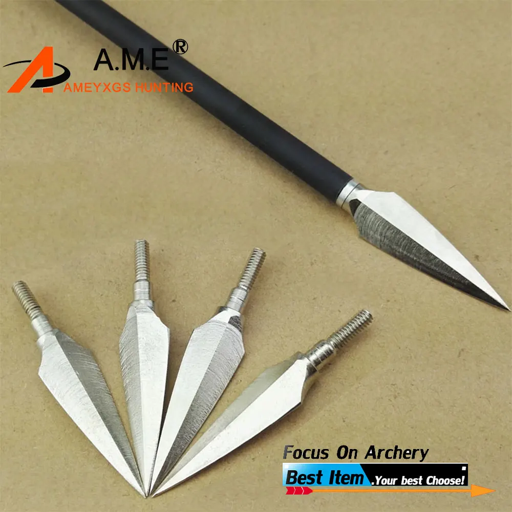 9pcs/lot Hunting Arrow Broadheads Stainless Steel Arrowhead Flecha Boogschieten Tips for Hunting