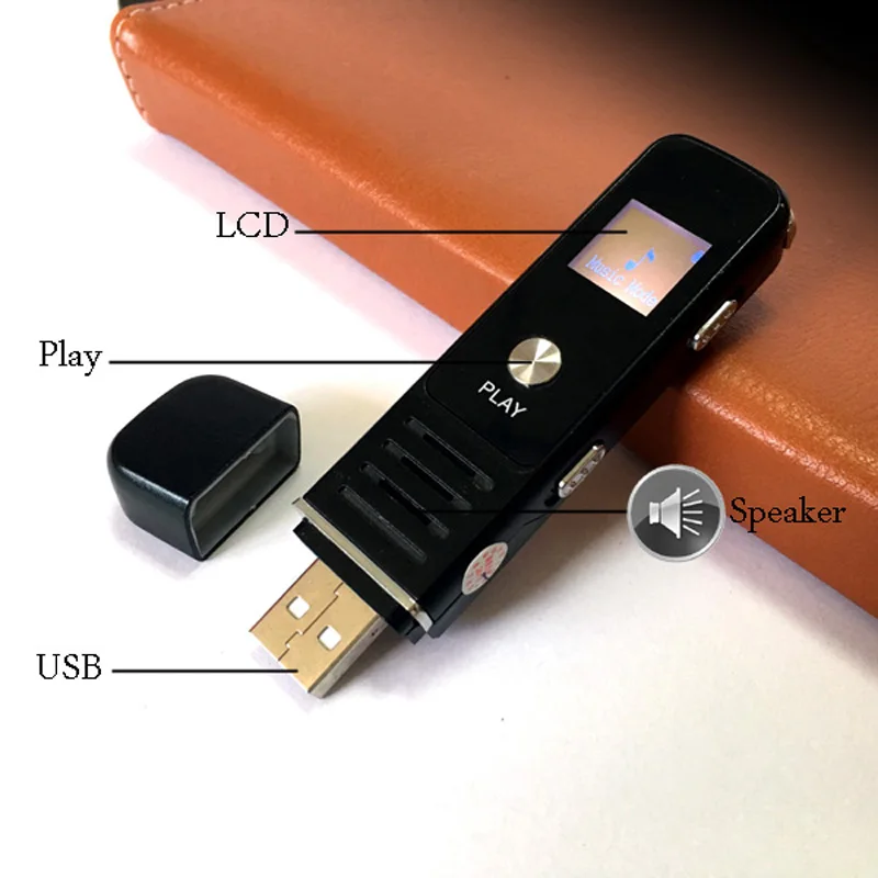 Популярный USB Цифровой диктофон Профессиональный с кармашком для карт Поддержка карты расширение литий-ионная батарея SK006