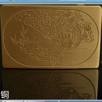 

Men's casual copper belt buckle new pure copper buckle belt buckle hypoallergenic smooth buckle 3.8 dragon