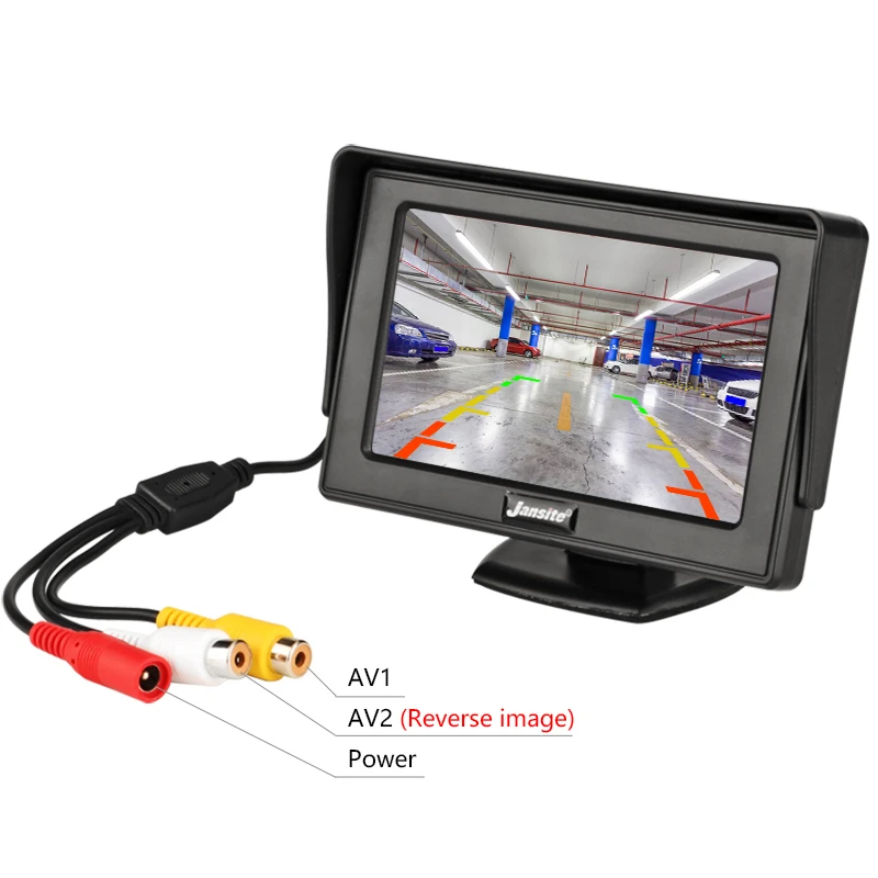 Автомобильный монитор 4," экран для камеры заднего вида TFT lcd дисплей HD цифровой цветной PAL/NTSC камера заднего вида система парковки